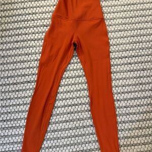 Orange Lululemon Leggings